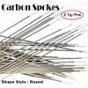 eforsit 36Pack Carbon Fiber Material Bicycle Spokes 245mm with Copper Caps Straight Pull Hub General Lightweight Spoke Road Bike Straight Flat Wheel Spokes Cycling Accessories for Mountain Bike/MTB view 3
