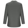 Womens Plus Size Button Down Tshirts Work Casual Tunic Shirts Oversized Boyfriend Tops Lapel Collar Loose Fit Blouses Gray view 3