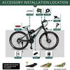 GEHPYYDS Front Hub Motor Kit,36V 48V 250W 350W 500W 1000W 1500W Ebike Conversion Kits Front Wheel 20"-700C Electric Bike Conversion kit, Brushless Hub Motor E-Bike Conversion Kit,700C-36V/500W view 3
