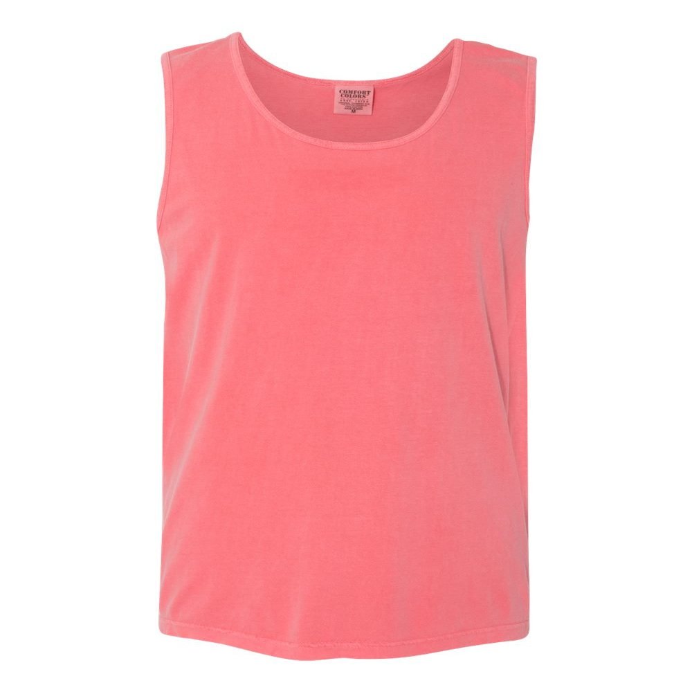 Comfort Colors Mens 6.1 Oz. Ringspun Garment-Dyed Tank (9360) -Watermelon -XL