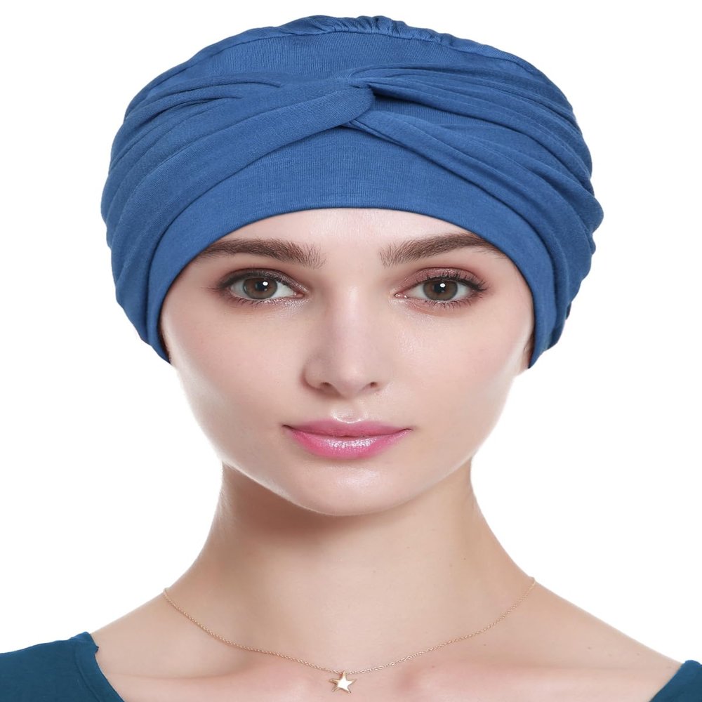 Chemotherapy Headwear Breast Cancer Gift Fashionable Head Accessories Blue