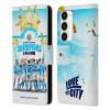 Head Case Designs Officially Licensed Manchester City Man City FC Team Poster 2023 Champions Leather Wallet Case Compatible with Samsung Galaxy S23 5G view 1