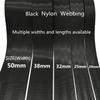 Black Nylon Webbing for Bag Strap Belt Cargo Strapping Climbing DIY Accessories view 2