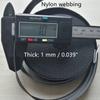 Black Nylon Webbing for Bag Strap Belt Cargo Strapping Climbing DIY Accessories view 3
