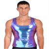 Lorilida Men's Faux Leather Vest Undershirt Tank Top Sleeveless Shirt Waistcoats Clubwear Muscle Top Colorful X-Large view 3
