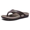 Summer Big Size Youth Slippers Men Massage Non-Slip Flip Flops Acupressure Sandals With Arch Support Breathable Beach Shoes Relief Plantar Fasciitis Heel Arch Arthritis Pain ( Color : Khaki , Size : 1 view 1
