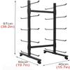 REMYS Large Capacity Yoga Mat Rack Organizer, Freestanding 5 Tier Double-Sided Foam Roller Display Stand Holder for Yoga Studios view 3