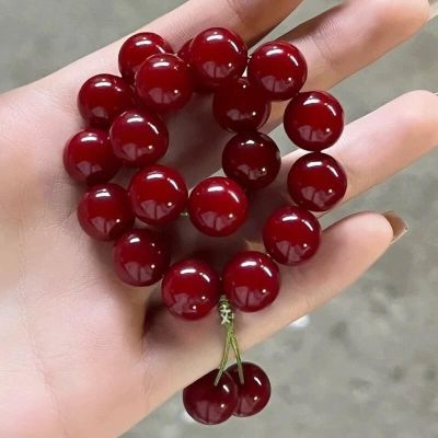KAROYD Cinnabar for Bodhi Root Bracelet Rouge.Handheld(Bead)