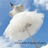 35CM Lolita Skirt Support Four Layers of Boneless Soft Yarn Petticoat Marshmallow Cloud Support Wedding Skirt Bottom Support view 4