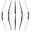 oubert 60inch Black Hunter Takedown Longbow 20-60lbs Archery Set Left Hand Practice Bow for Adults Outdoor Targeting and Shooting Practice (50LBS) view 4