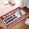 Backyard Bar Decor Beware of Giraffe Doormat Stuff for Bedroom Welcome-Ish Front Door Sign (Size : 50X80CM) view 1