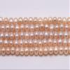 AA Round Pearl, 6-6.5mm Full Strand, Genuine Freshwater fine Pearl, Thick Nacre Pearl Beads, Natural Real Pearl Slightly Blemish CHIK-STNRD-37922 view 2