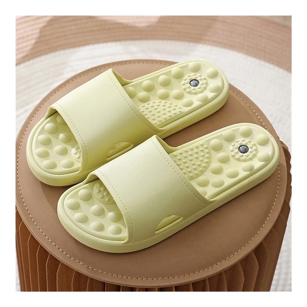 LUXRUB Plantar Fasciitis Massage Slippers Women Men Acupressure Sandals Open Toe Shower Shoes Summer House Slides Relief Foot Arch Arthritis Neuropathy Pain (Color : Green, Size : 5.5/6)