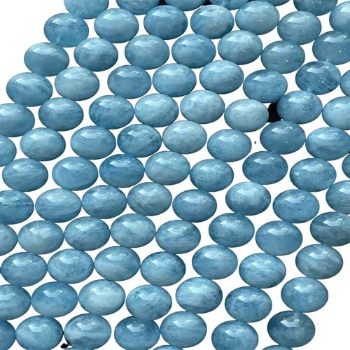AAA Natural Blue Aquamarine Stone Bead. 8mm Round Bead Real Genuine Natural Blue aguamarine Gemstone Full Strand 15.5 CHIK-STNRD-37875
