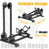CyclingDeal Bike Stand Floor Parking Bike Rack - for MTB & Road Bike Storage - up to 2.4" Tire Width - Bike Rack Garage Foldable Bike Storage Rack - Durable Bicycle Stand - Classic view 3