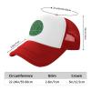 YNHXYFT Green Bocce Ball Hat Mesh Cap for Men Women, Adjustable Trucker Hat Baseball Cap view 3