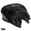 oceanside Pool Table Pocket Lining, 4Set Billiard Table Pocket Corner Liners Replacement Pool Sports Accessory Black view 2
