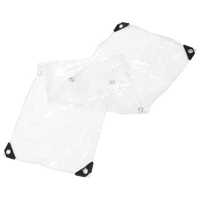 VOSAREA Clear Tarp for Greenhouse Lightweight PVC Shelter Tear Resistance Installation for All Seasons