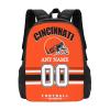 Cincinnati Backpack Custom Football Sport Backpacks, Customized Personalized Name And Number Backpack Travel Bag Gifts For Fans Men Women 17in view 1