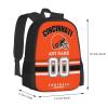 Cincinnati Backpack Custom Football Sport Backpacks, Customized Personalized Name And Number Backpack Travel Bag Gifts For Fans Men Women 17in view 2