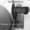 Black Herringbone Nylon Webbing for Bag Strap Belt Cargo Strapping Climbing DIY Accessories view 3