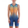 Synergy Women's Pro Sleeveless Racerback Trisuit (Orange Wave, X-Large) view 2