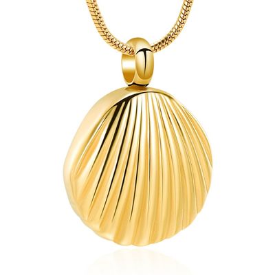 mingkejw Shell Urn Necklace for Ashes Cremation Jewelry for Women Men Stainless Steel Seashell Pendant Memorial Necklaces Ash Holder for Human Pets Keepsake Jewelry for Loved Ones with Fill Tool