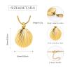 mingkejw Shell Urn Necklace for Ashes Cremation Jewelry for Women Men Stainless Steel Seashell Pendant Memorial Necklaces Ash Holder for Human Pets Keepsake Jewelry for Loved Ones with Fill Tool view 2