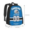 Carolina Backpack Custom Football Sport Backpacks, Customized Personalized Name And Number Backpack Travel Bag Gifts For Fans Men Women 17in view 2