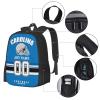 Carolina Backpack Custom Football Sport Backpacks, Customized Personalized Name And Number Backpack Travel Bag Gifts For Fans Men Women 17in view 3