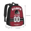 Atlanta Backpack Custom Football Sport Backpacks, Customized Personalized Name And Number Backpack Travel Bag Gifts For Fans Men Women 17in view 2