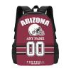 Arizona Backpack Custom Football Sport Backpacks, Customized Personalized Name And Number Backpack Travel Bag Gifts For Fans Men Women 17in view 1