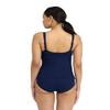 ARENA Bodylift Women's Manuela B-Cup Tankini Two-Piece Shaping Swimsuit Set Tummy Control Bathing Suit U Back, Navy/White Logo, Size 34 view 2