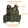Cilbmua Tactical Vest Quick Release for Men Outdoor Molle Airsoft Vests Adjustable Breathable Weighted Gear for CS/Training (Green) view 4