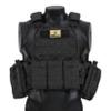 Cilbmua Tactical Vest Quick Release for Men Outdoor Molle Airsoft Vests Adjustable Breathable Weighted Gear for CS/Training (Black) view 2