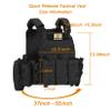 Cilbmua Tactical Vest Quick Release for Men Outdoor Molle Airsoft Vests Adjustable Breathable Weighted Gear for CS/Training (Black) view 4