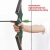 60 Black Hunter Longbow 20-60 Lbs Archery Hunting Bow Set for Left Hand Bow with Stringer Tool Archery Bows for Adults and Beginner Target Practice (50LBS) view 3
