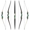 60 Black Hunter Longbow 20-60 Lbs Archery Hunting Bow Set for Left Hand Bow with Stringer Tool Archery Bows for Adults and Beginner Target Practice (50LBS) view 4