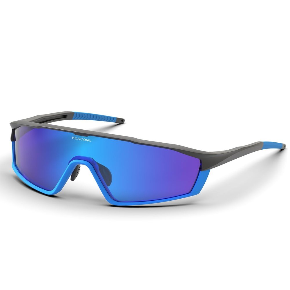 BEACOOL Polarized Sports Cycling Glasses Men Women UV400 Baseball Sunglasses TR90 Frame for Fishing Running Golf Softball