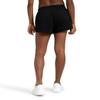 ARENA Icons Women's Sporty Shorts Gym Workout Cotton High Rise Bottoms Loose Fit Side Pockets Elastic Waistband and Drawcord, Black/White Logo, Large view 2