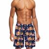 Custom Men's Swim Trunks with Cat Dog Face Photo, Personalized Hawaiian Flamingo Beach Board Shorts Quick Dry Swimwear Surfing Shorts Funny Customized Gifts for Dad Husband BF Birthday Fathers Day view 1