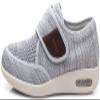 Men Diabetic Shoes Wide Width Elderly Walking Shoes with Adjustable Closure Air Cushion Sneakers for Plantar Fasciitis Bunions Swollen Feet (12, Pale Grey) view 2