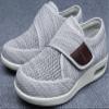 Men Diabetic Shoes Wide Width Elderly Walking Shoes with Adjustable Closure Air Cushion Sneakers for Plantar Fasciitis Bunions Swollen Feet (12, Pale Grey) view 4