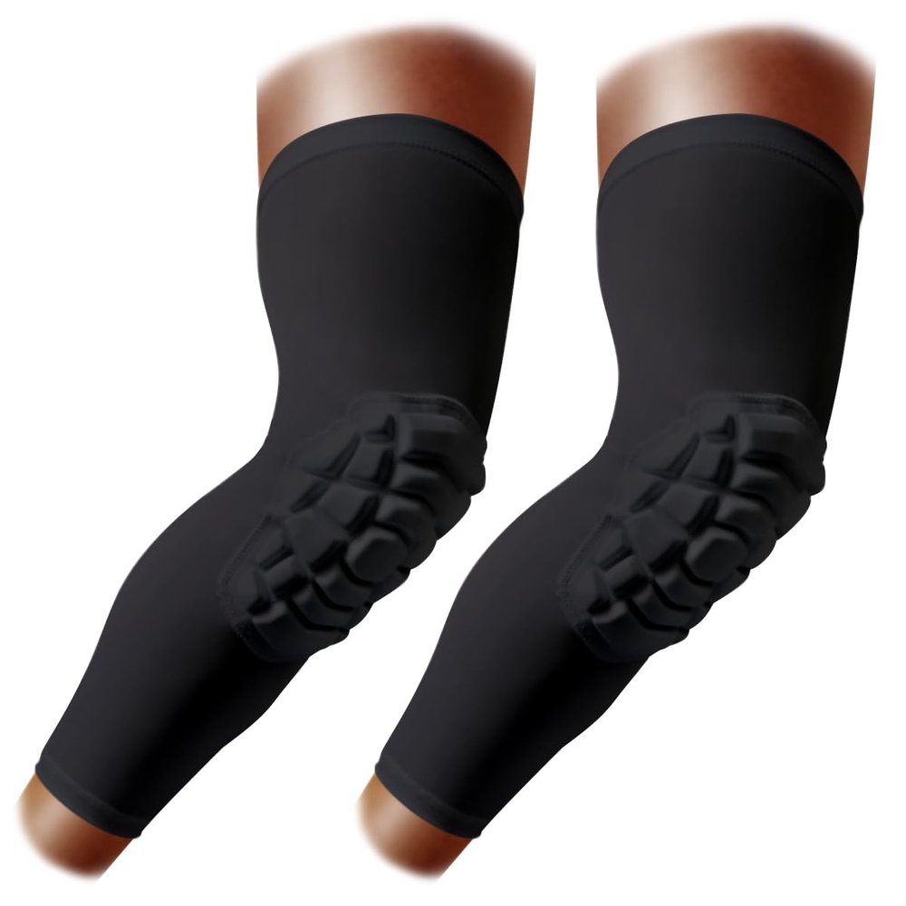 ZODEYI Knee Pads Wrestling Knee Sleeve Compression Leg Sleeves for Volleyball Basketball, Knee Compression Sleeve for Youth and Adult(Black_M_2 Pcs)