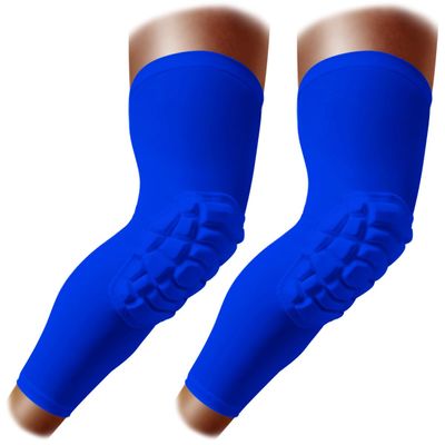 ZODEYI Knee Pads Wrestling Knee Sleeve Compression Leg Sleeves for Volleyball Basketball, Knee Compression Sleeve for Youth and Adult(Blue_L_2 Pcs)