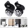 1 Pair Luggage Replacement Wheels Smooth Performance Mute Swivel Suitcase Luggage Caster Wheels Repair Parts Durable Replacement view 2
