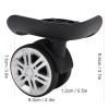 1 Pair Luggage Replacement Wheels Smooth Performance Mute Swivel Suitcase Luggage Caster Wheels Repair Parts Durable Replacement view 4