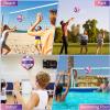 Lenwen 2 Pack Beach Volleyball Official Size 5 for Indoor Outdoor, Waterproof Soft Volleyball with Pump for Adult Beginner Beach Game Gym(Purple, Pink, White) view 4