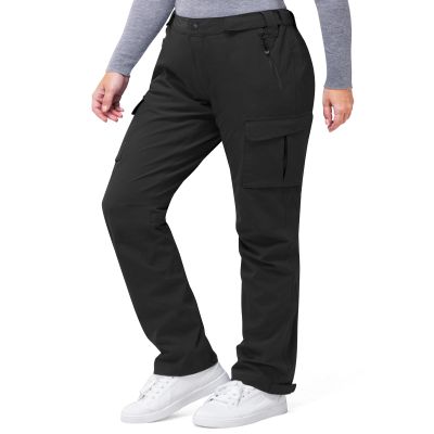 33,000ft Women's Rain Pants, Waterproof Lightweight Breathable Rain Overall Hiking Pants Black