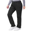 33,000ft Women's Rain Pants, Waterproof Lightweight Breathable Rain Overall Hiking Pants Black view 1